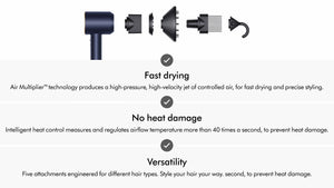 Dyson Supersonic Hair Dryer Blue Copper